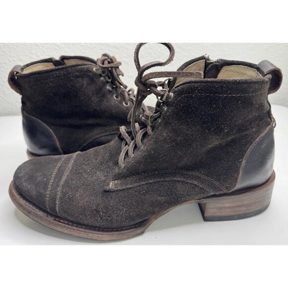 Freebird By Steven Men's Nate Brown Leather Boots Size 10 - Picture 3 of 14